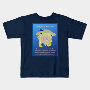 Underwater Fortune Giver - Cuttlefish with Fire Demon Fortune Kids T-Shirt